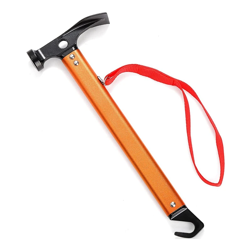 Металлический фотомолоток с крючком 12 дюймов ручной молоток для палатки пешего