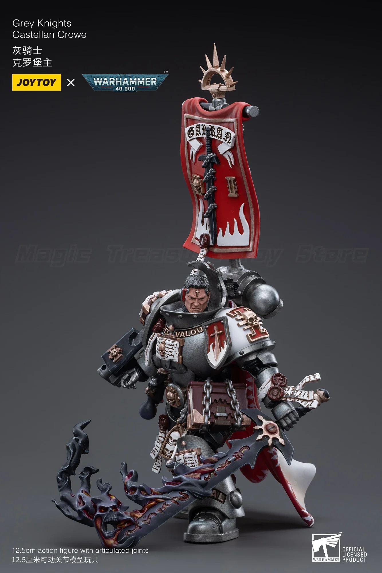 Фото 【MT】JOYTOY 1/18 Фигурка Warhammer 40K Grey Knights Castellan Crowe Модель Коллекция игрушек №2