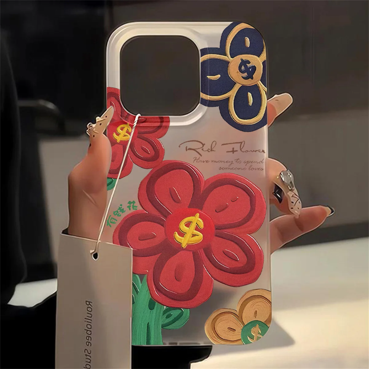 Чехол для телефона с рисунком маслом и цветами iPhone 13 чехол 11 14 12 16 15 Pro Max Mini