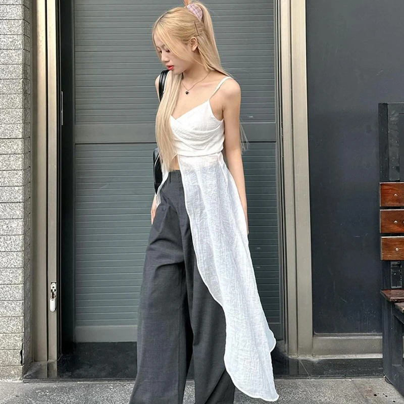 Женская кофта летние топы на бретельках с V-образным вырезом