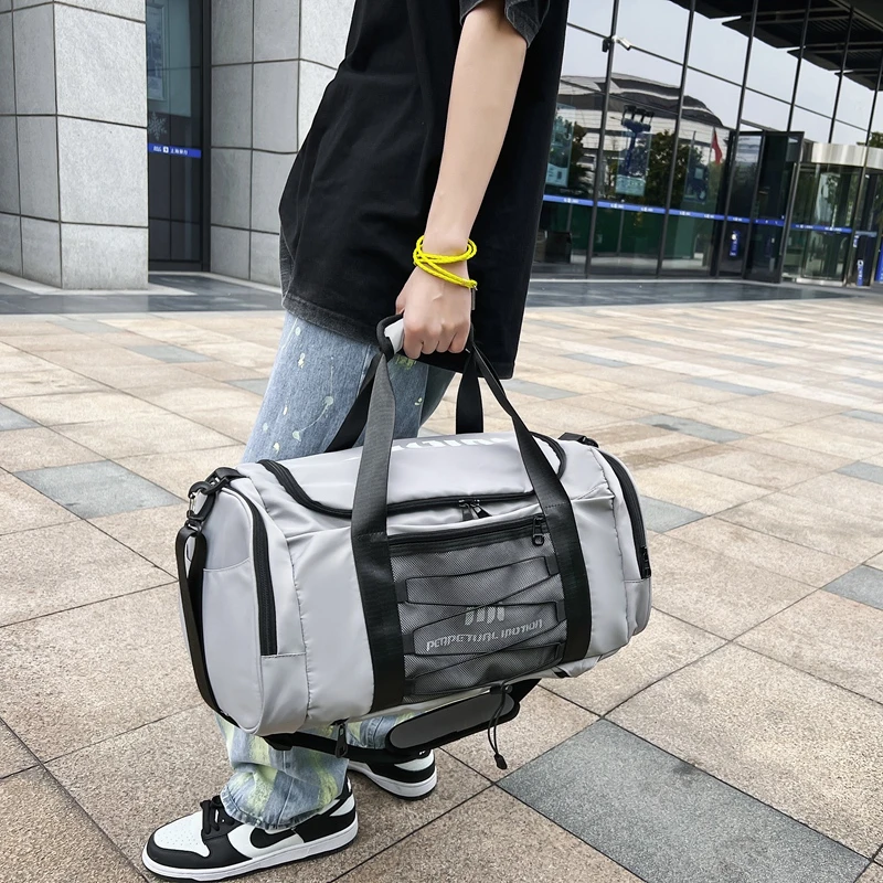 

YILIAN Summer Nylon Travel Bag 2022 New fashion large volume tote men's and women's all-purpose sports and fitness backpack