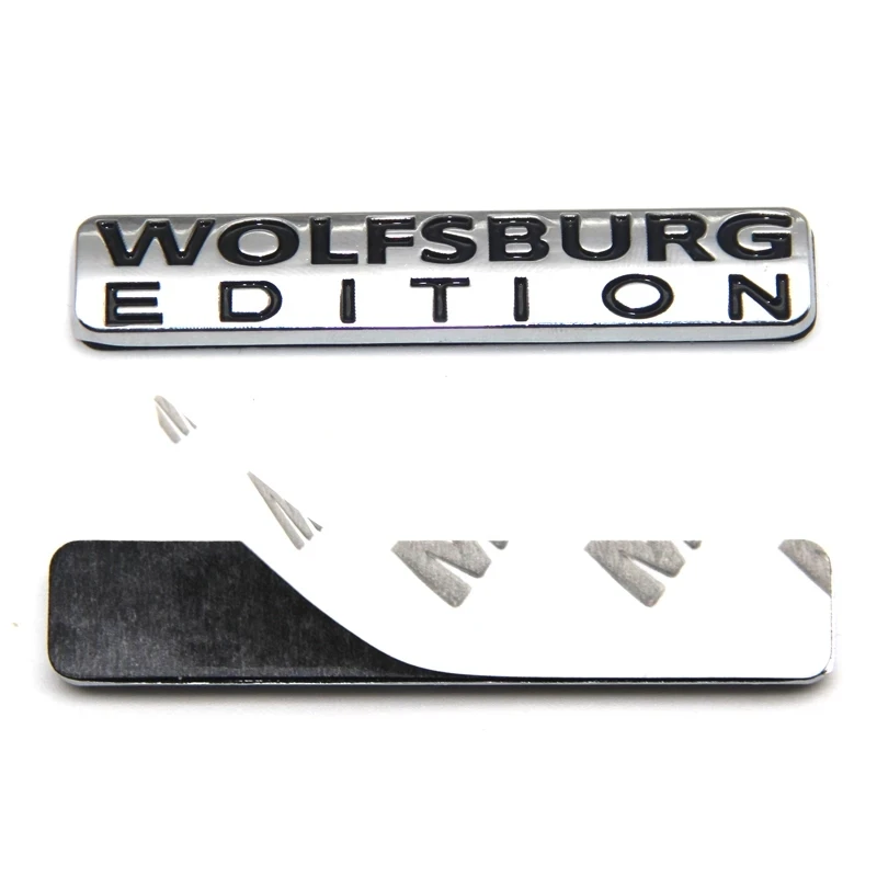 

Metal Chrome WOLFSBURG EDITION Car Trunk Rear Fender Emblem Badge Decal Stickers