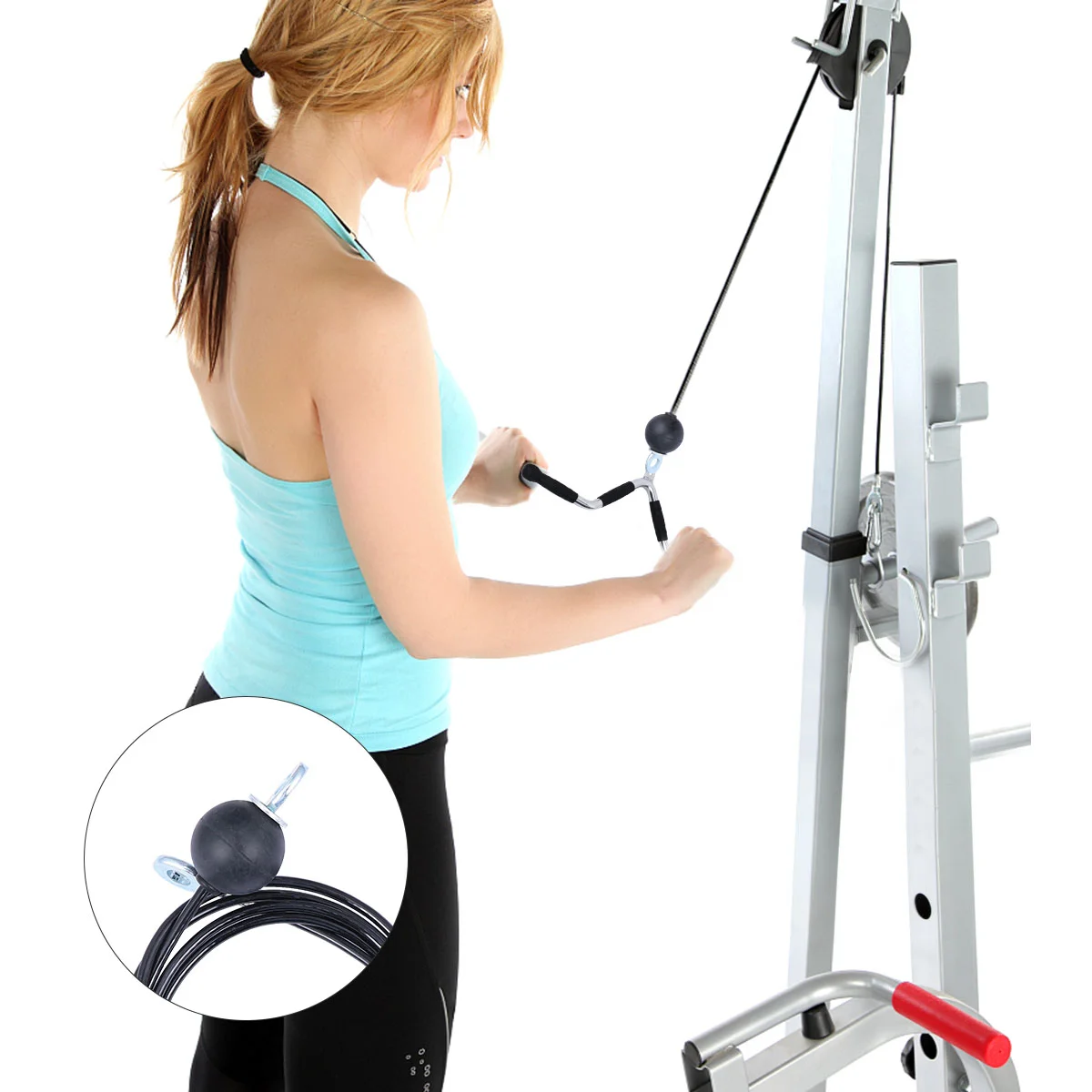 

1 Sets Sports Tool Fitness Pulley Accessory Grips Fitness Strap