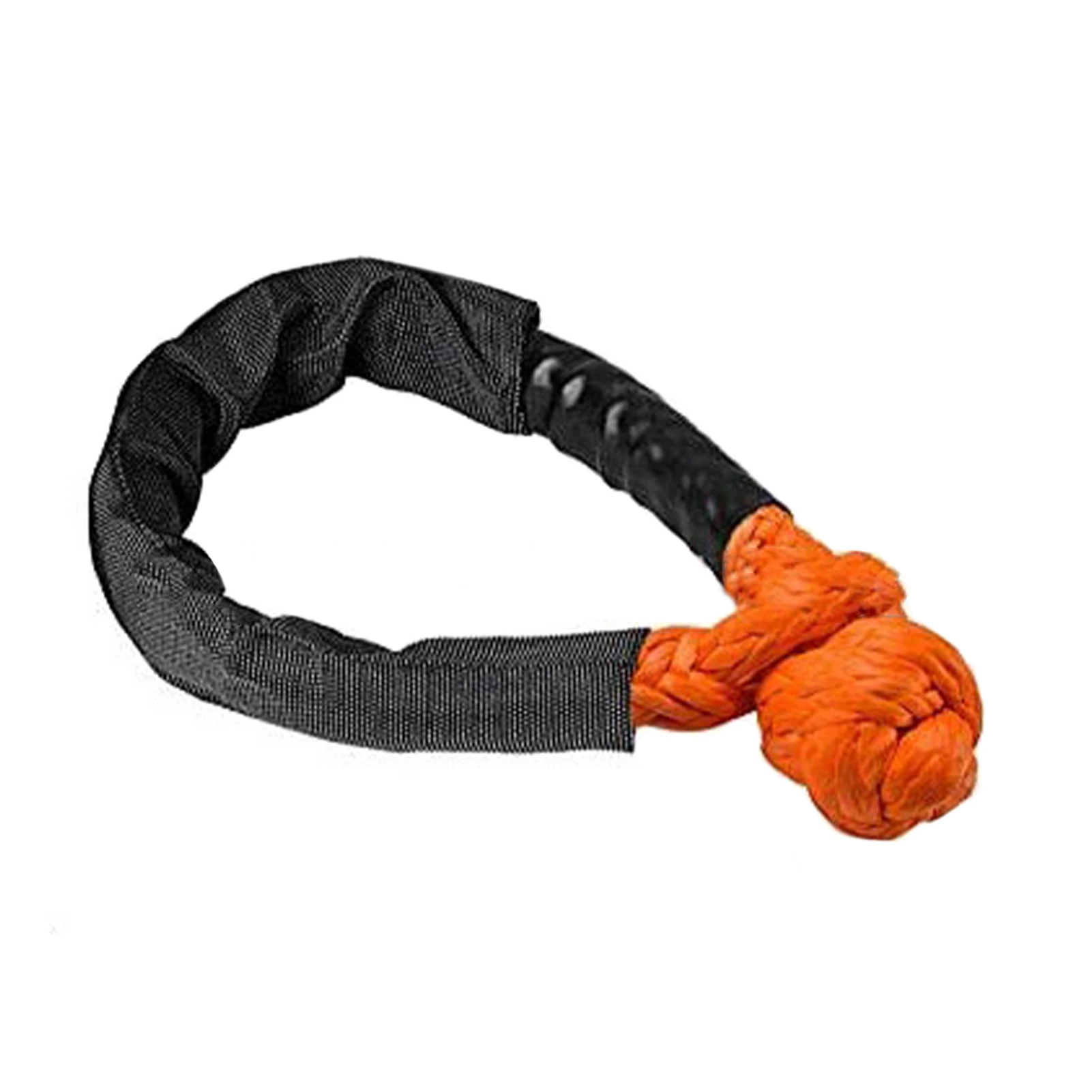 

2pcs Trailer Portable Off Road Towing Rope With Protective Sleeve Strap Accessories Soft Shackle Synthetic Recovery UTV