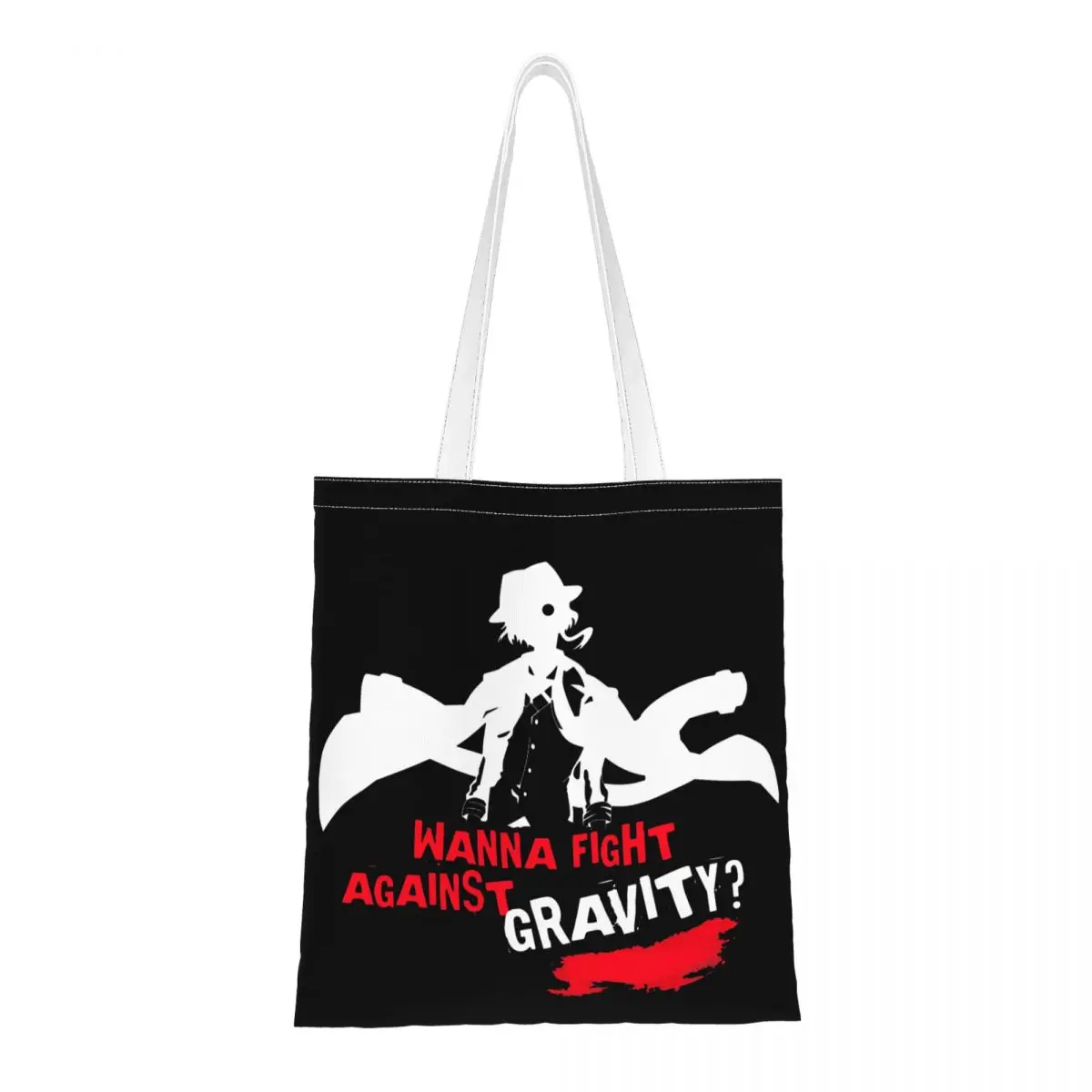 

Chuuya Nakahara Bungo Stray Dogs Women Shoulder Bag Bungo Anime Dazai Manga Osamu Eco Shopping Bag Large Capacity Canvas Tote