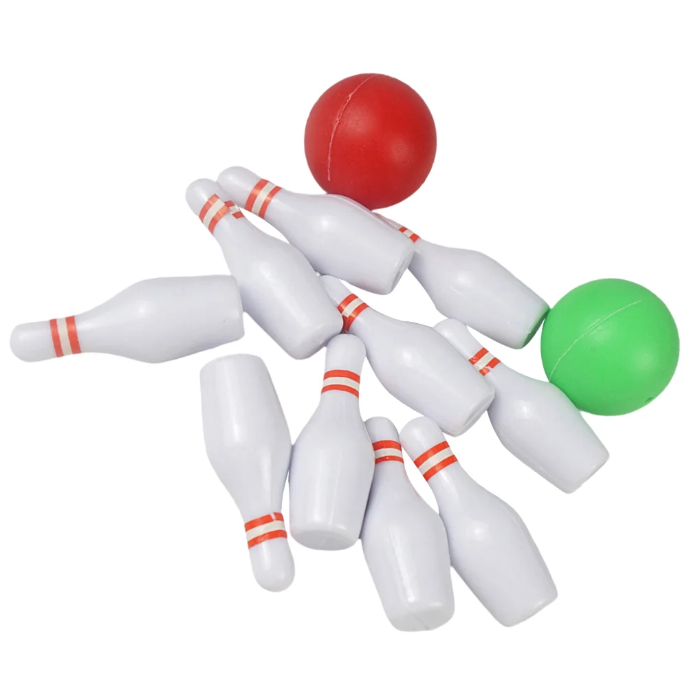 

Desktop Bowling Playset Travel Table Games Goodie Bag Fillers Simulation Ball Party Favors Miniature Model Tabletop Toys