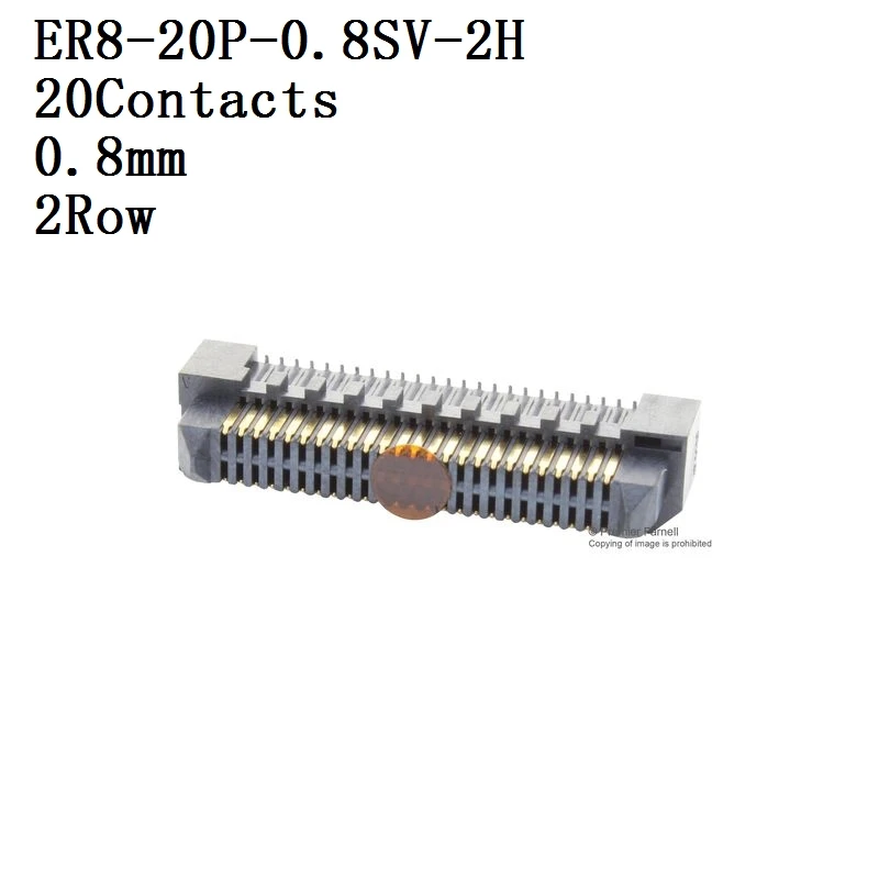 

HIROSE-Conector ER8-20P-0.8SV-2H,20P-0.8SV-2H,20P-0.8SV-5H Connector, Header, 0.8 mm, 2 Row, Needle seat 5 unids/lote