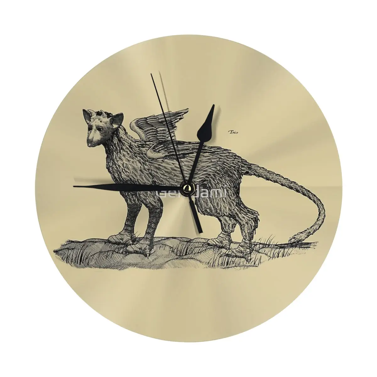 Настенные часы с изображением последнего хранителя трехцветные для украшения