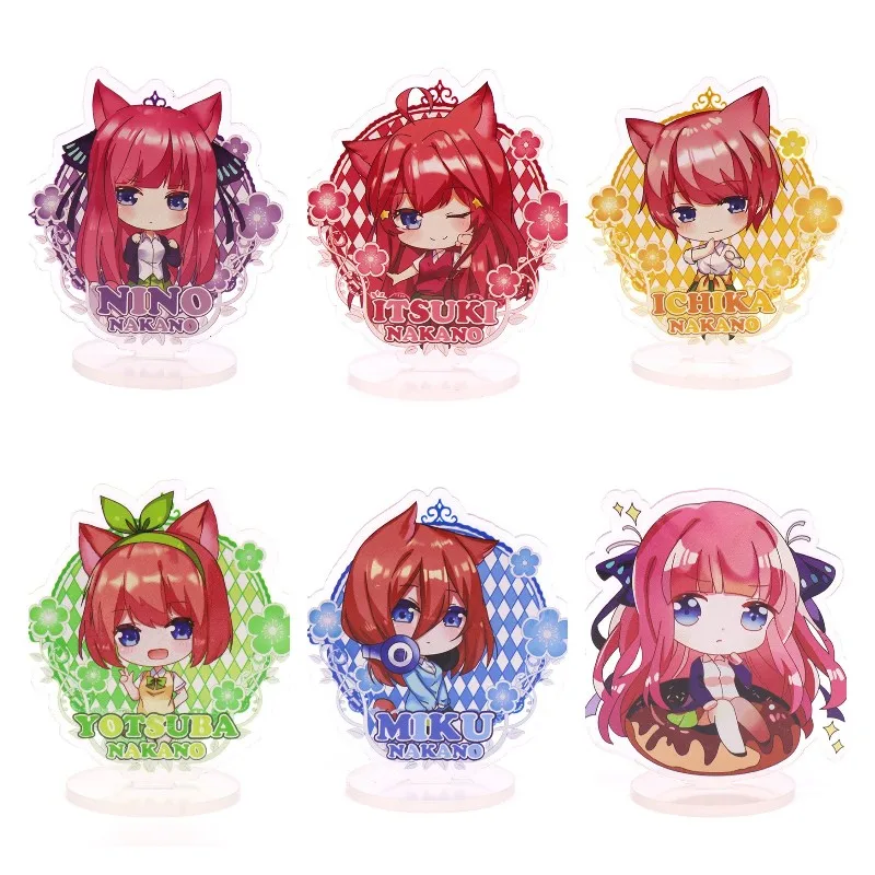 

Anime The Quintessential Quintuplets Figures Nakano Nino Nakano Miku Acrylic Stands Model Nakano Itsuki Cute Toy Christmas Gift