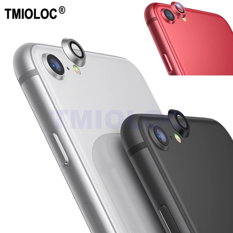 

For iPhone Se2 2020 Camera Lens Protector + Full Cover Rear Lens Protection Case for iPhone SE 2 Black Red Glass Film
