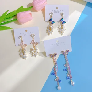 Vintage Jewelry pendientes earrings Couple ceрьги 2022 тренд HoBИH trend new fashion Women dangle earrings summer pendientes