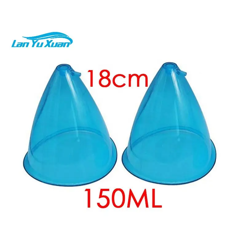 

18CM 150ML XL Butt Cups Plastic Blue Big Cups For Buttock Breast Enlargement Vacuum