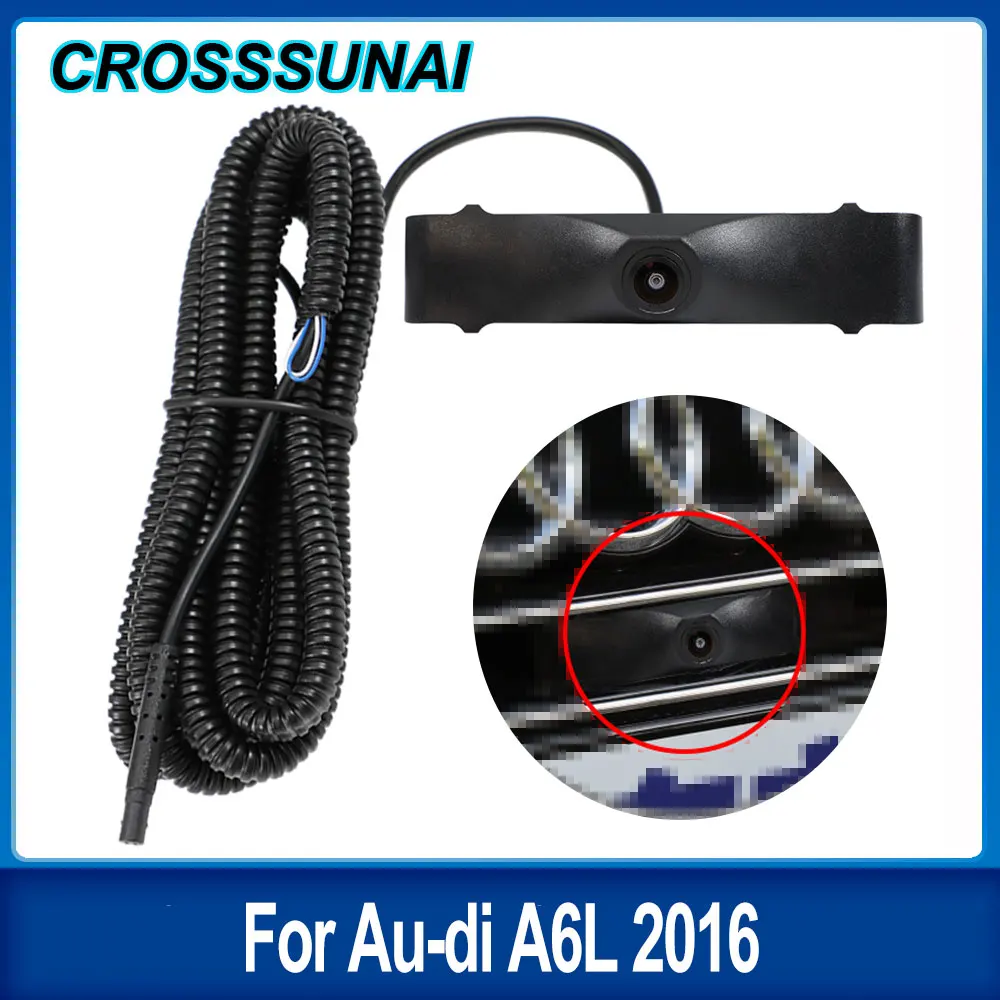 

CROSSSUNAI HD OEM Logo Front Camera Parking Special For Car For Au-di A6L 2016 CCD Night Vision CVBS Frontview Camera Waterproof