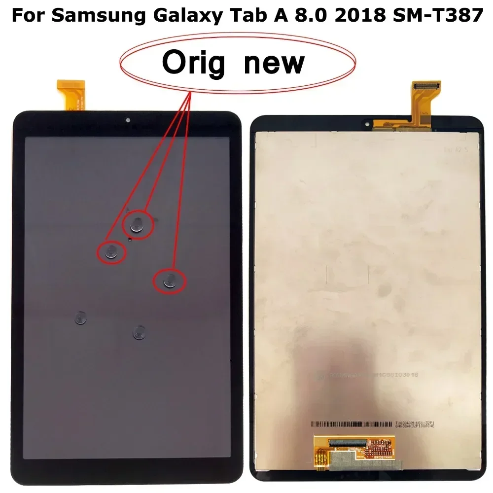 Shyueda IPS Новый 8 "для Samsung Galaxy Tab A 8.0 2018 SM-T387 T387 Замена ЖК-дигитайзера в сборе +