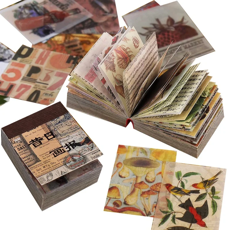 

2 упаковки винтажные принадлежности для скрапбукинга, бумага для скрапбукинга для журнальных принадлежностей, бумага для декупажа бумаги д...