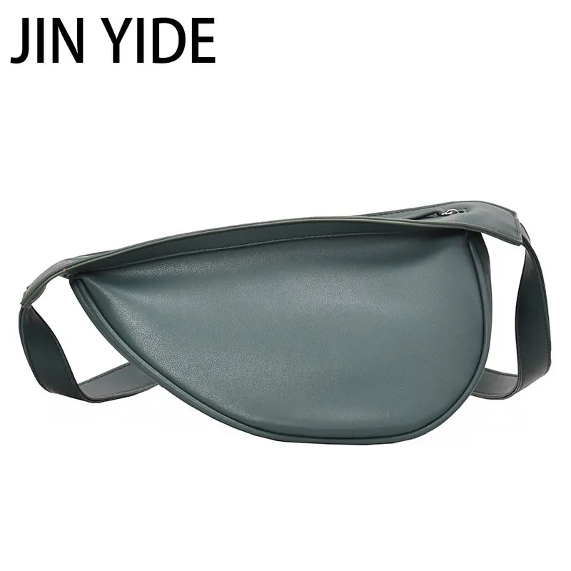 JIN YIDE 2023 New Style Wild Fashion Diagonal Shoulder Bag Simple Solid Color Mini Saddle Bag Purse Crossbody Bags for Women