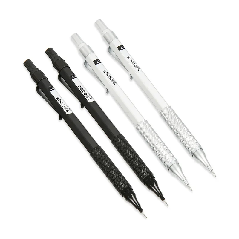 

Metal Automatic Gravity Pencil 0.3/0.5/0.7/MM Carpenter Art Drawing Student Exam Refill Lead Press Pen Gift Box