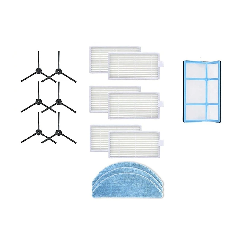 

1 Set Dust Filter Side Brush Efficient Hepa Filter Replacement Accessories For Ilife V5S V3 V5 V3S Robot Vacuum Cleaner