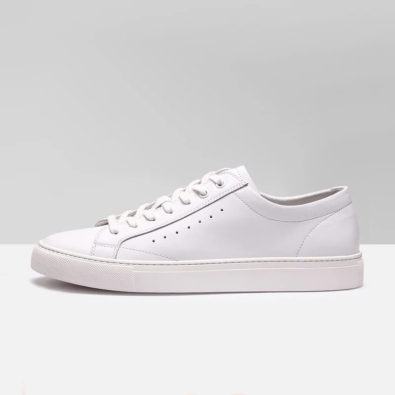 

Роскошная брендовая Подлинная Весенняя Мужская Корейская версия из воловьей кожи парные маленькие белые дышащие женские туфли на плоской ...