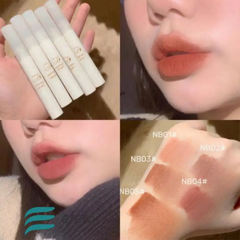 

5 видов цветов Макияж матовая помада водостойкая стойкая помада сексуальные красные розовые бархатные помады женская косметика