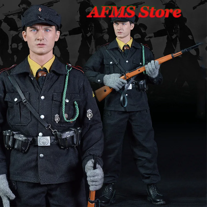 

UD9022 1/6 Scale Male Soldier Young Soldier Lapel Clothes Tie Weapon Full Set 12inch Action Figure Collectible