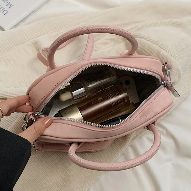 2024 Женская Модная Сумка Через Плечо Из Искусственной Кожи Бостонский Боулинг