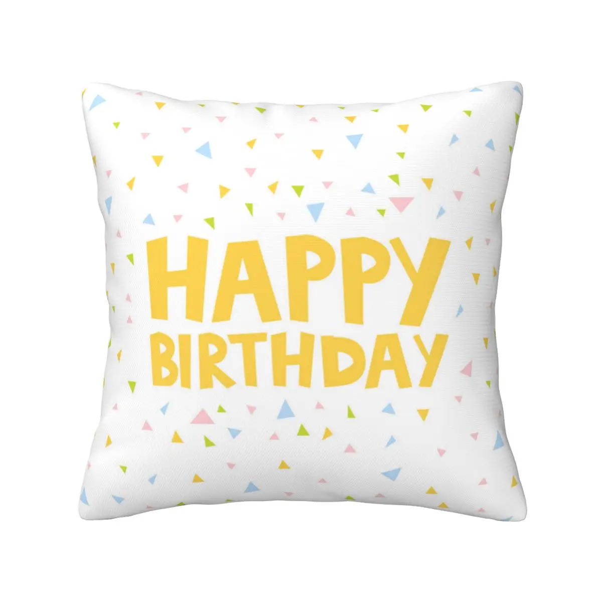 

Happy Birthday Comfort Non-Fading Skin-Friendly Pillow Sofa Waist Support Pillow Not Deformed Comfort Home Decoration Items Cute
