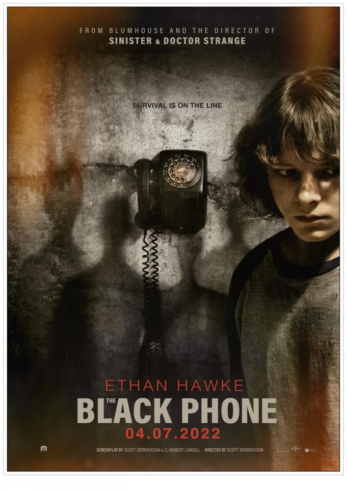 Черный телефонный фильм печать на холсте декор для гостиной настенная картина