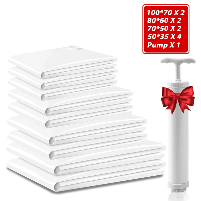 Утолщенные вакуумные пакеты для хранения одежды подушек полотенец