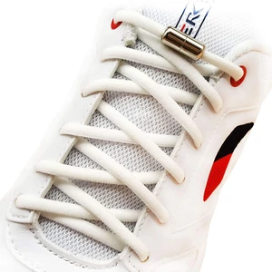 Шнурки эластичные круглые Без завязывания, 21 цвет, 1 пара