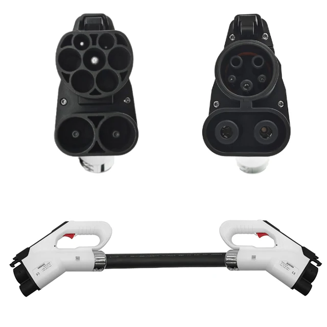 Адаптер постоянного тока Combo2 к Combo 1 CCS2 CCS1 0 3 а м кабельный разъем Европейская