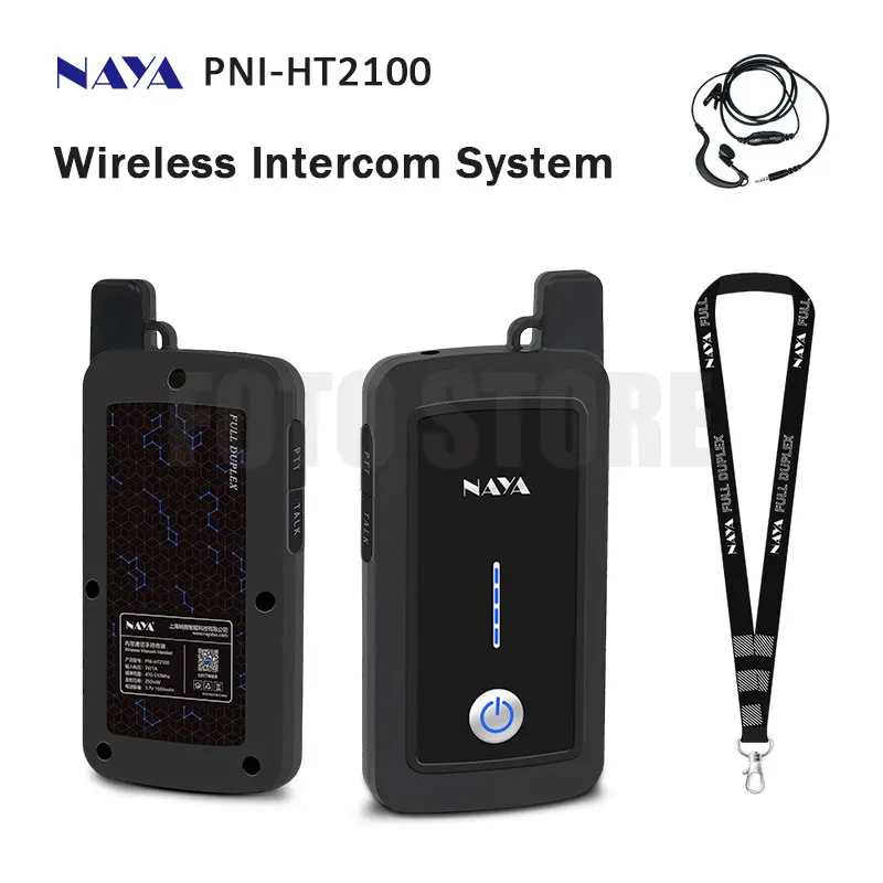 

NAYA PNI-HT2100 Wireless Intercom System Full Duplex walkie-talkie 1800m Transmission 470-510MHz Interphone