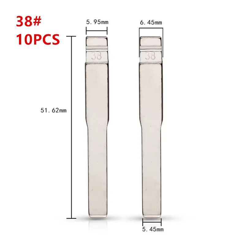 

10 шт. keydiy KD xhorse VVDI JMD лезвие необрезанный металл HU101 38 # Лезвие дистанционного ключа HU101 для Ford Focus