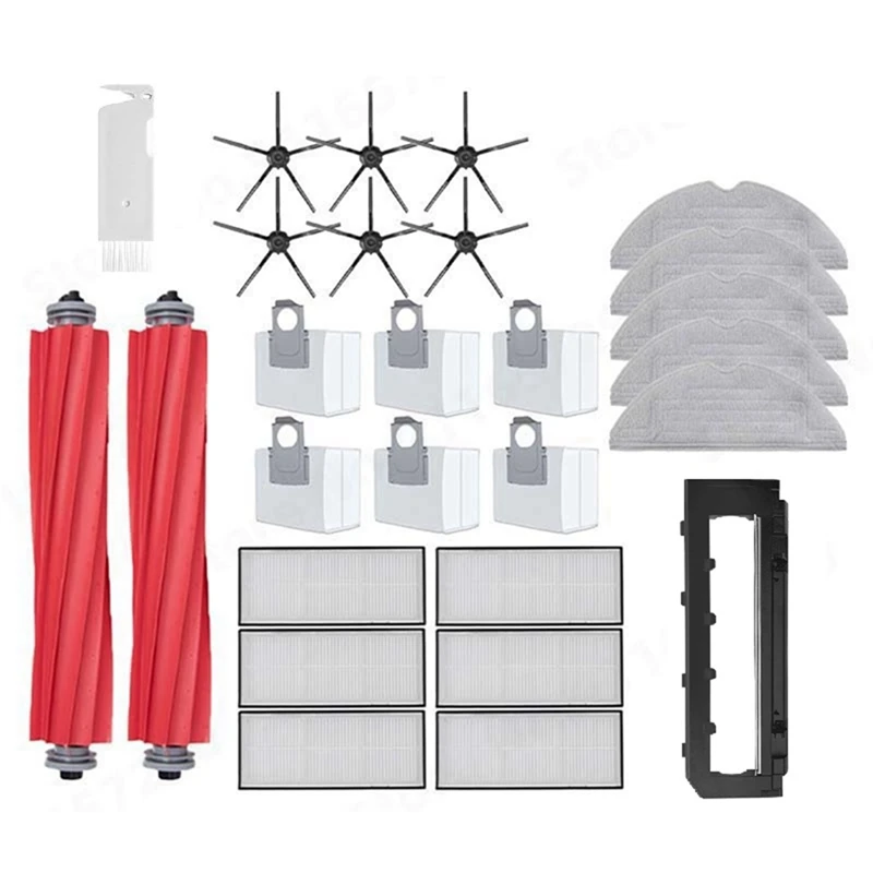

Main Side Brush Filter And Mop Cloth Parts Vacuum Cleaner Kit For Roborock S7 Maxv S7 Maxv Plus S7 Maxv Ultra G10S Pro