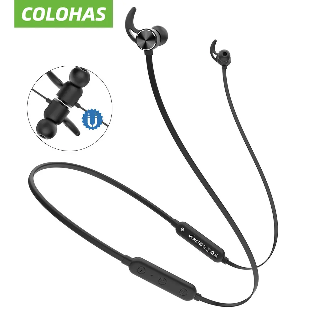 Беспроводные Bluetooth-совместимые наушники Headest IP5X водонепроницаемые беспроводные наушники-вкладыши магнитные головки Спортивная беспроводная гарнитура