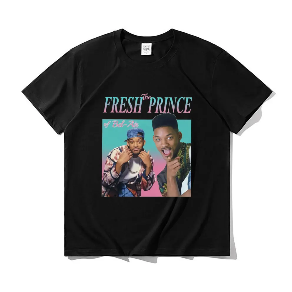 

Classic Retro Funny Fresh Prince Bel Air Print T-shirts Summer New Men Women Will Smith T Shirt Men's Carlton Banks Fanti Tshirt