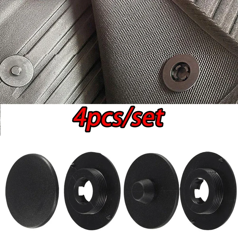 Универсальный набор автомобильных ковриков с противоскользящими фиксаторами и