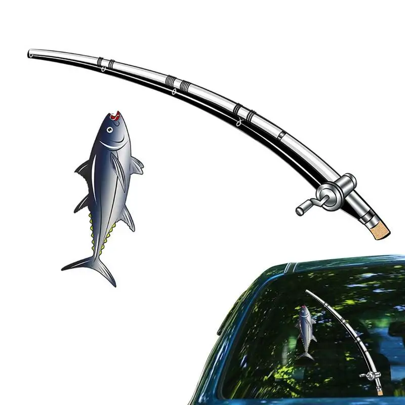 

Funny Car Rear Wiper Sticker Car Decoration Rear Car Body Window Decal Sticker Fishing Moving Waving Wiper Stickers Car Stickers