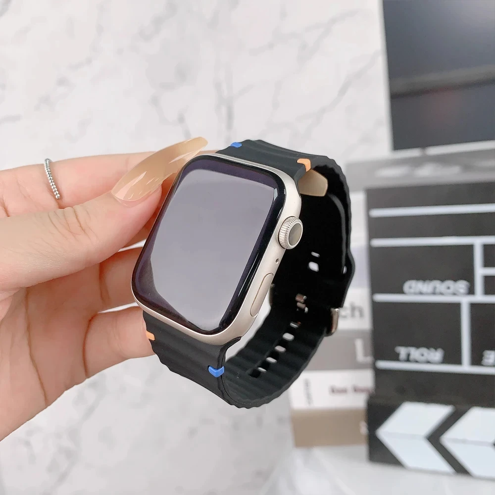 Силиконовый ремешок fegwilde для Apple Watch