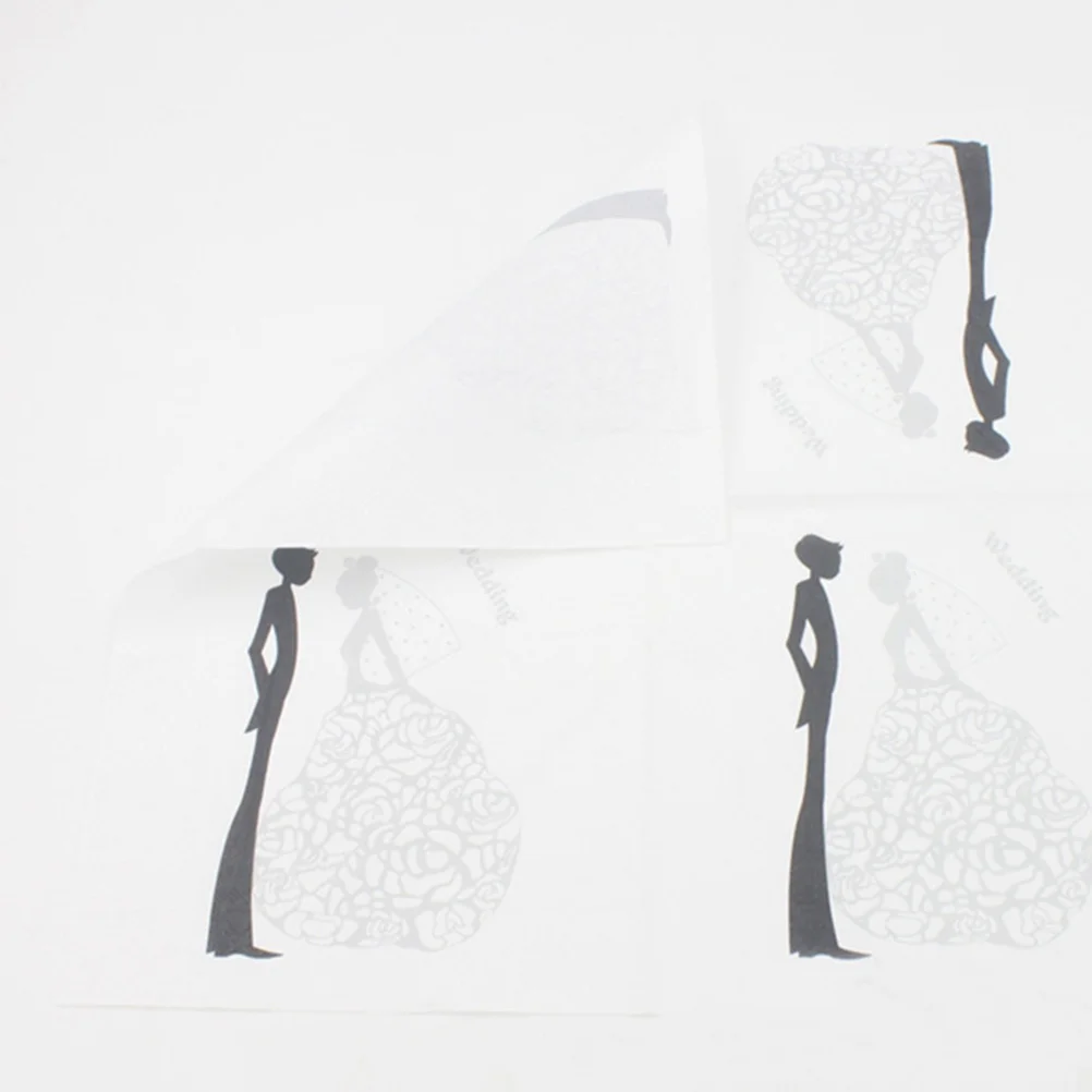 

100pcs Paper Napkin Bridal Party Party Napkin Tissue Napkin for Evening Party Wedding Party Banquet