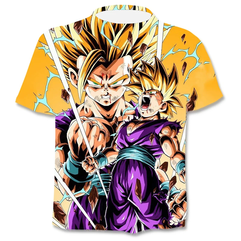 Мужская футболка Goku Vegeta футболки с драконом жемчугом Z детская одежда для
