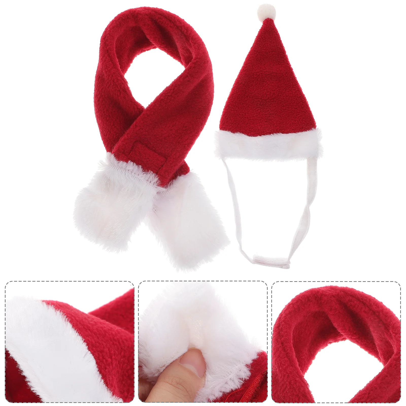 

Christmas Hat Lizard Dragon Bearded Santa Scarf Costumeset Hatssmall Animal Reptile Clothebottle