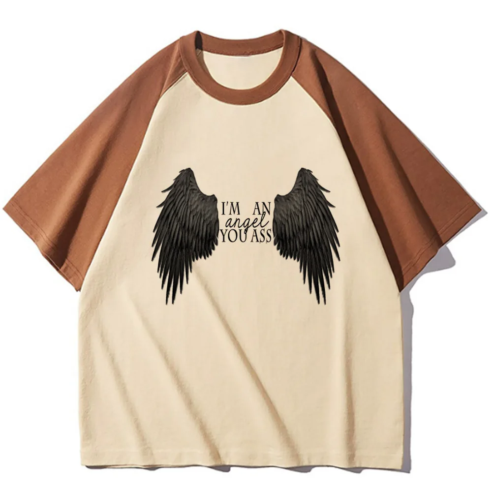 Supernatural top tees women anime korean clothes Pop Culture harajuku 2000s Colorful t shirt Y2k Breathable 80s