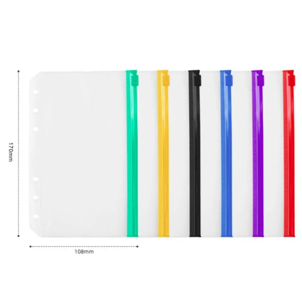 Студенческие канцелярские полупрозрачные пакеты для документов с 6 отверстиями