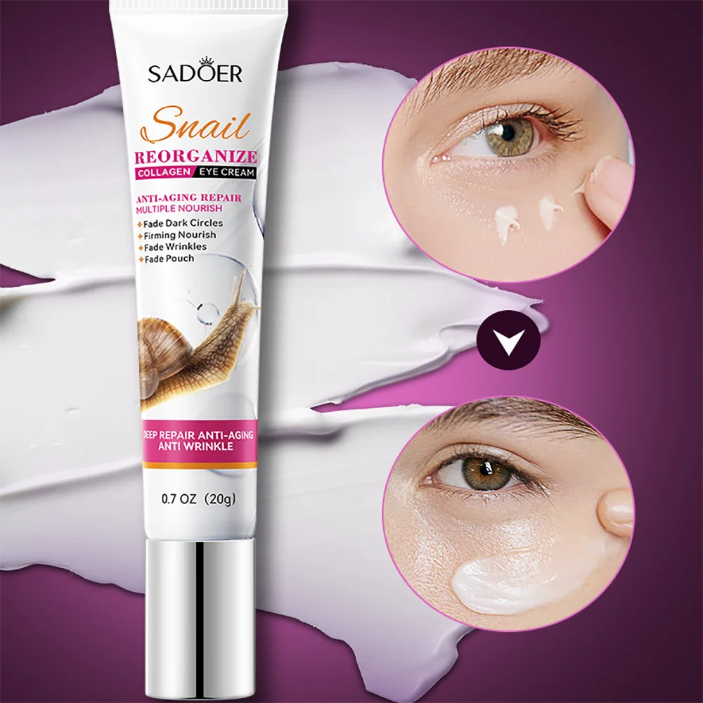 Улитка для удаления темных кругов под глазами против морщин с насекомыми 20 г