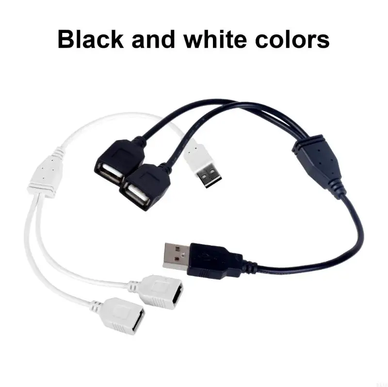 DXAB USB y Splatters кабельный шнур 1 -го самца до 2 женских -удлинителя зарядное устройство