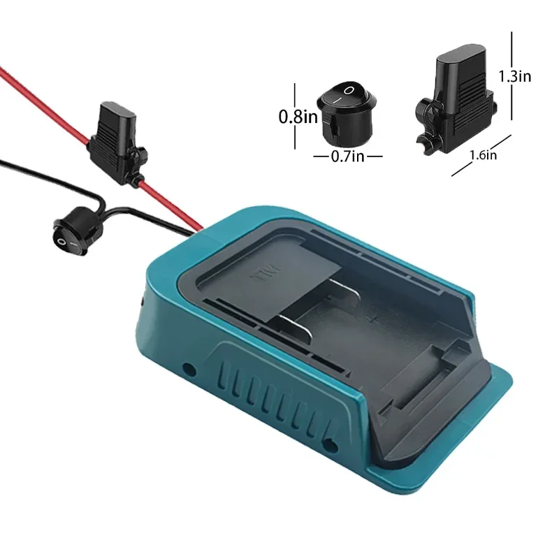 Самодельный адаптер для Makita 40 в колесо питания аккумулятора с переключателем