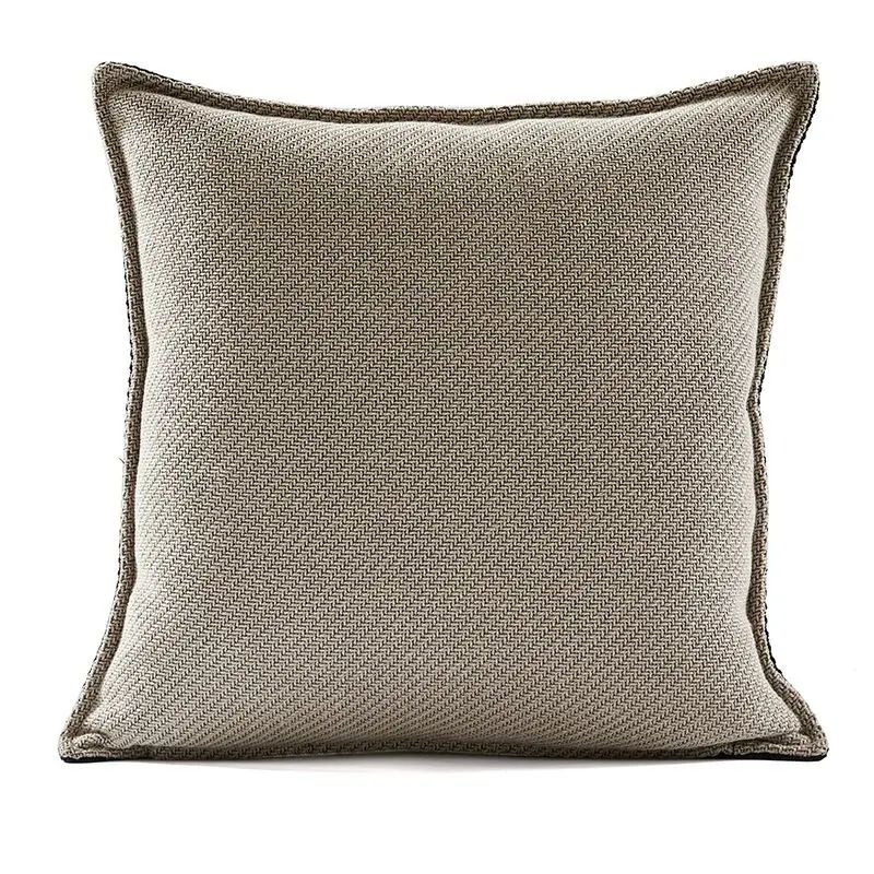 

DUNXDECO Cushion Cover Decorative Pillow Case Modern Simple Luxury Ivory Black Heavy Blend Fabric Sofa Chair Bedding Coussin
