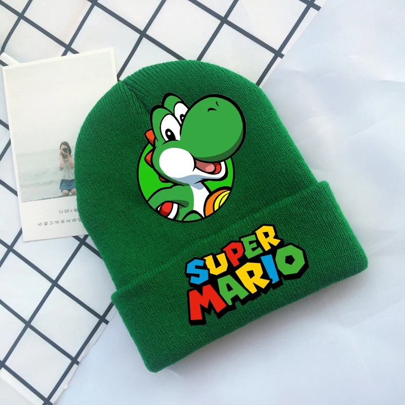 Детские вязаные шапки Super Mario Bros