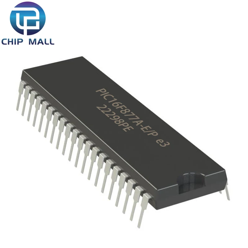 

PIC16F877A-E/P DIP-40 8-Bit Microcontroller Chip IC New Original Stock